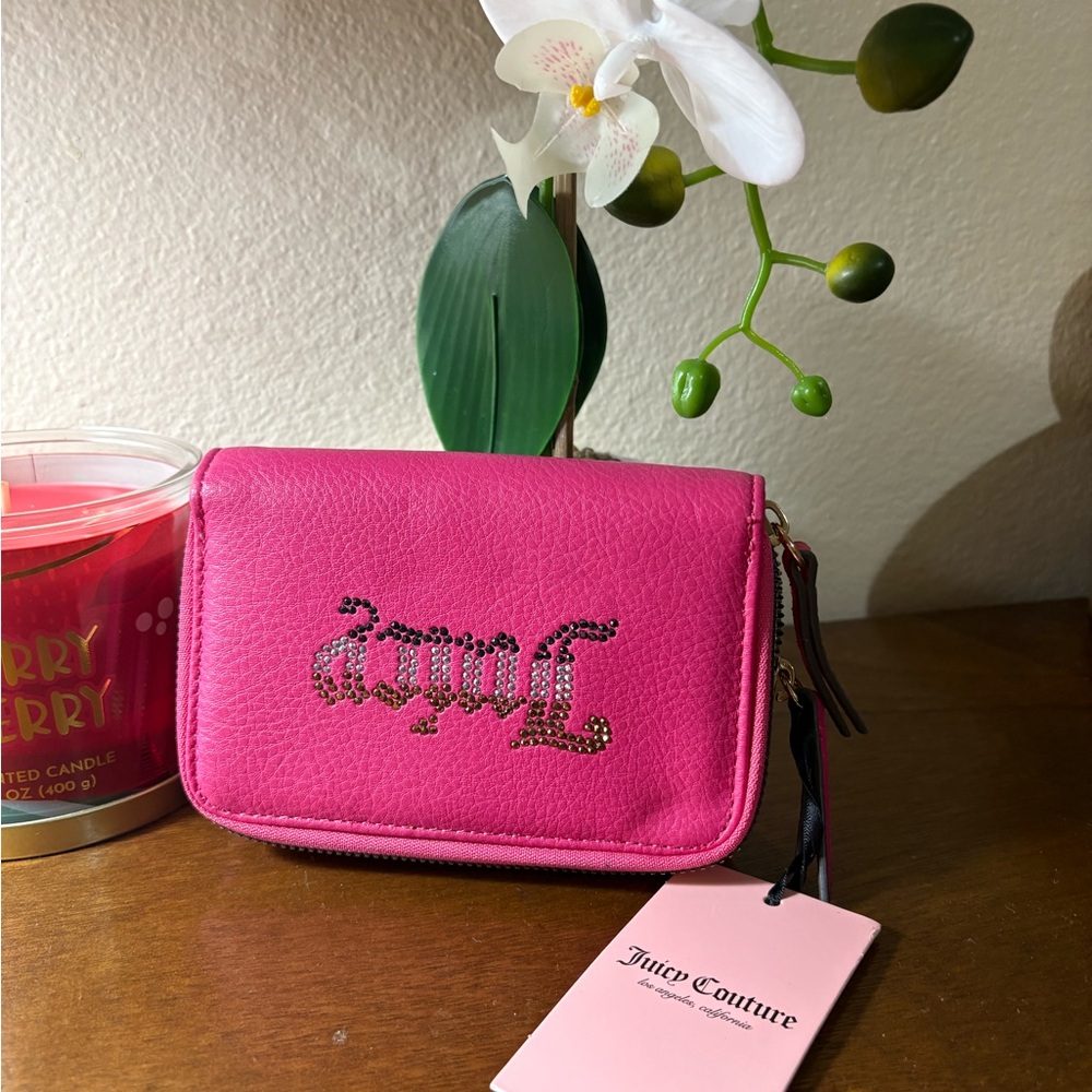 Juicy Couture Fuchsia Leather Wallet